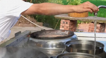 为什么饭店大厨做饭时候水龙头一直开着?