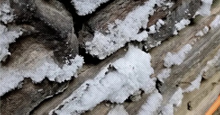 为什么冬天砖墙上会长出白色的「霜粉」？