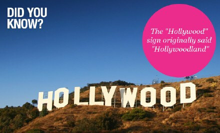 「HOLLYWOODLAND」最初是一家地产商的广告